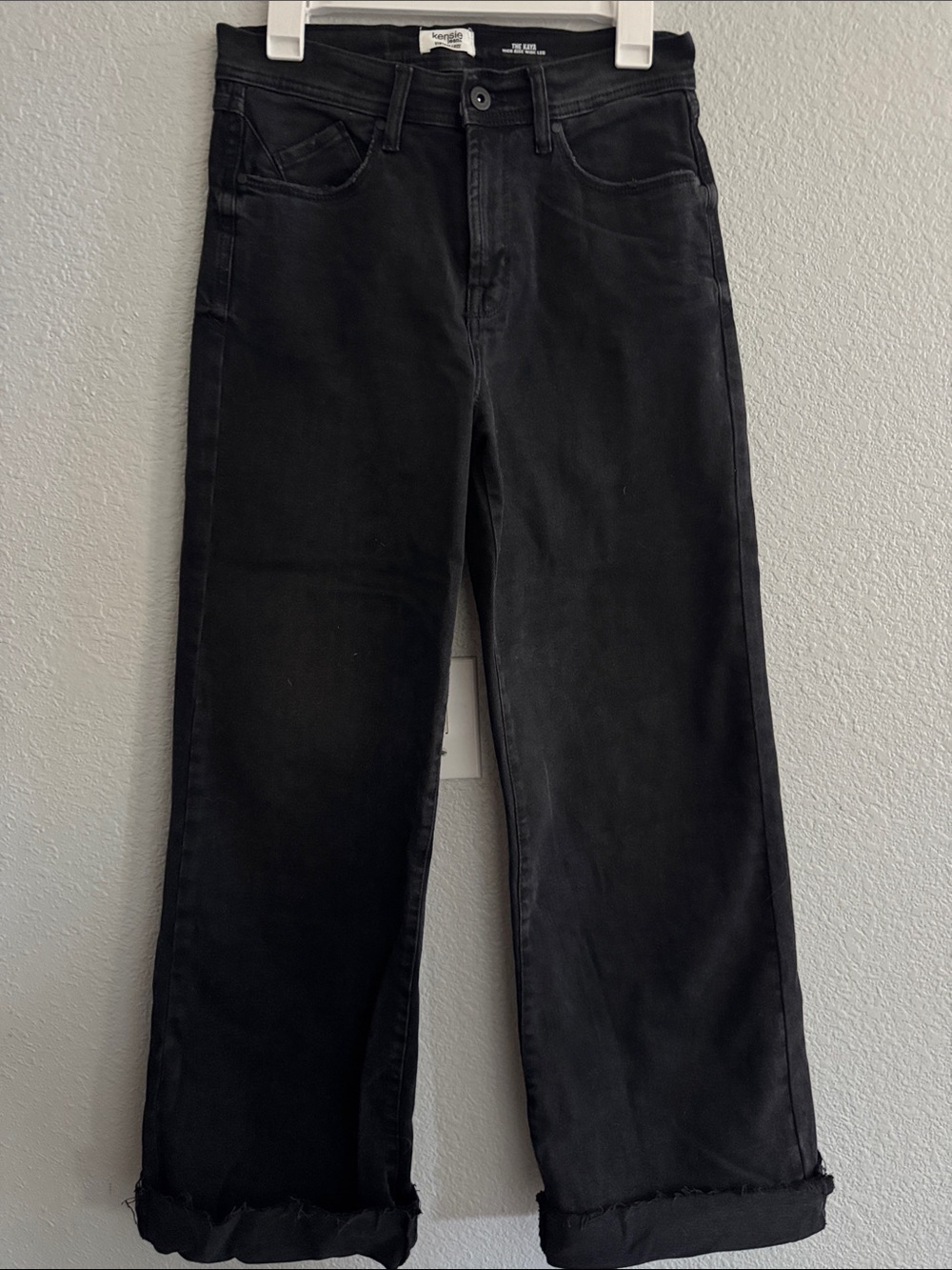 Kensie Black Women's Boyfriend Jeans